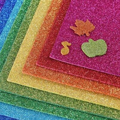 DIY Flash Colorful Glitter Foam Paper Thick EVA Handcraft