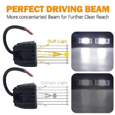 48W 16 LED Car Work Light IP68 Waterproof Lamp Truck Off