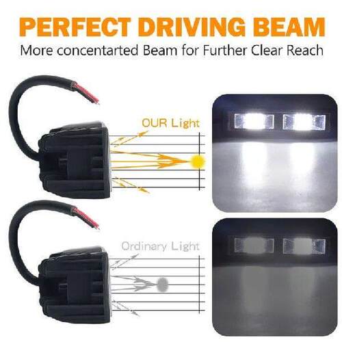 48W 16 LED Car Work Light IP68 Waterproof Lamp Truck Off