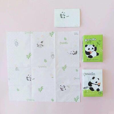 Cartoon Print Handkerchief Tissue Patterned Kids School Bag