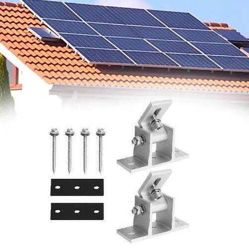 2x Solar Panel Bracket Adjustable Supporting Replacement