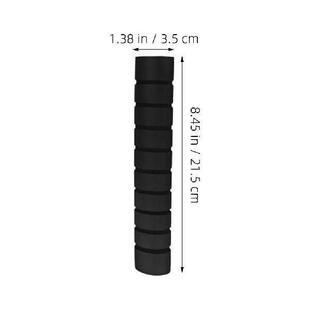 2Pcs AntiSlip Foam Shoulder Pad PullUp Bar Grips Black