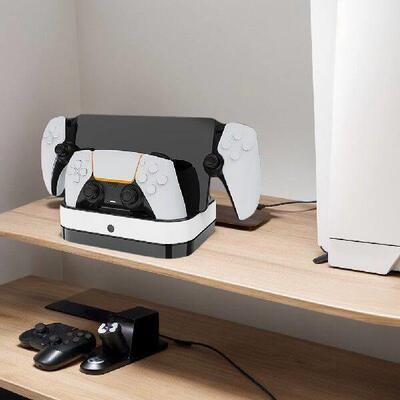 For PS5 Controller Charger Stand with Cables Fast Charging