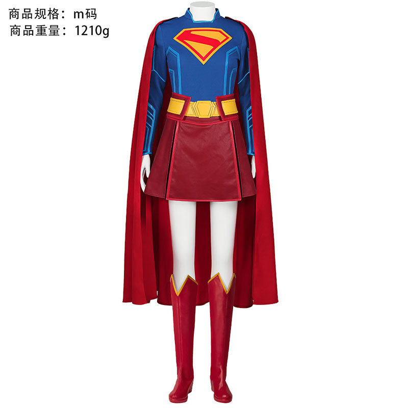超人传承cos服超女同款cosplay万圣节披风表演服克拉克小氪女超人