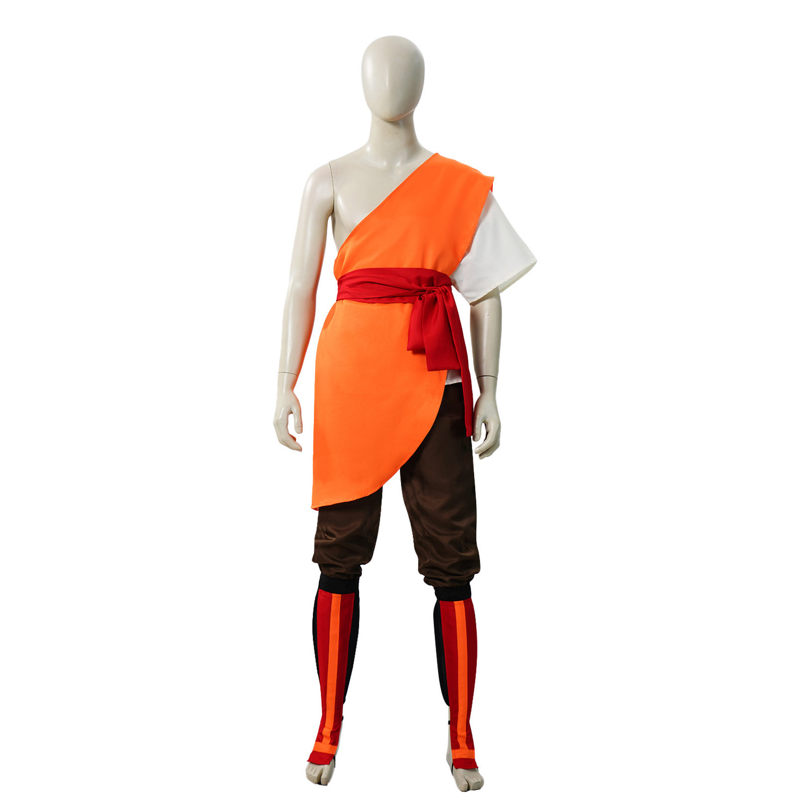 降世神通安昂cos服安昂橙色练功服动漫角色表演服跨境源头