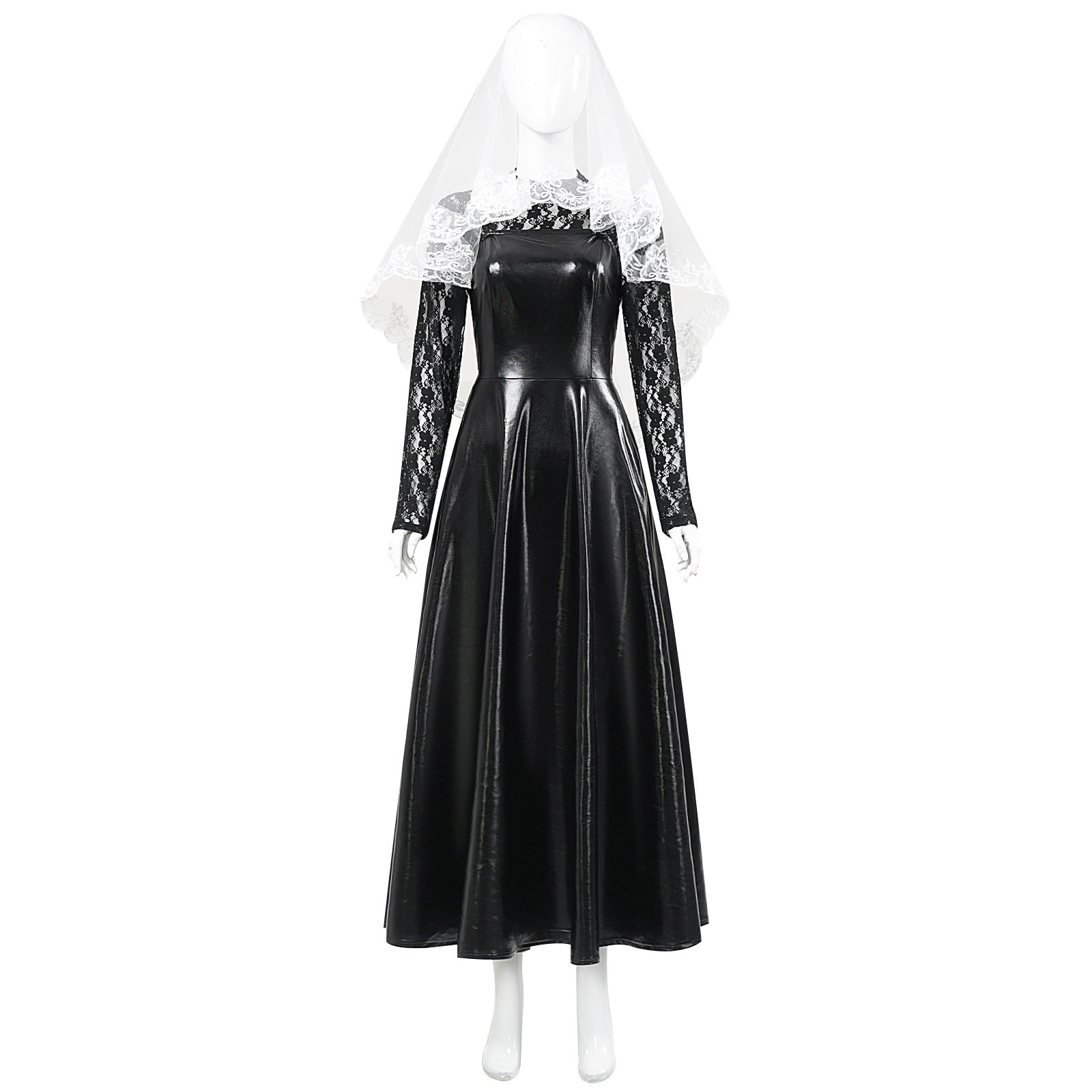 坂本日常cos服大佛黑色蕾丝连衣裙cosplay动漫角色扮演服装