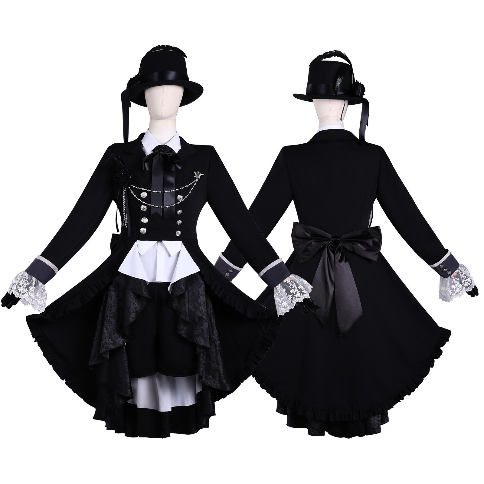 跨境新品黑执事绿魔女篇COS服黑执事啵酱黑扉cosplay服装c服女装