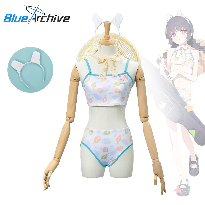 蔚蓝档案碧蓝档案霞美游cos服泳衣泳装cosplay动漫cos服装