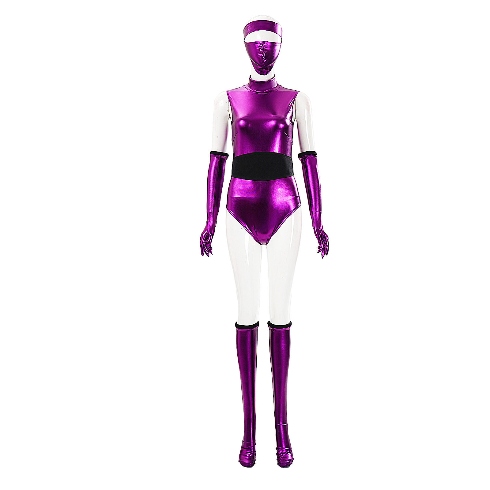 真人快打梅莲娜cos服梅莲娜紫色紧身连体衣舞台表演服跨境