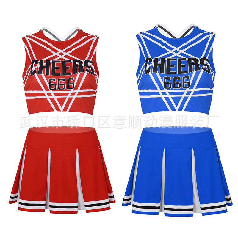 跨境啦啦队服篮球足球宝贝夜店舞台表演演出服