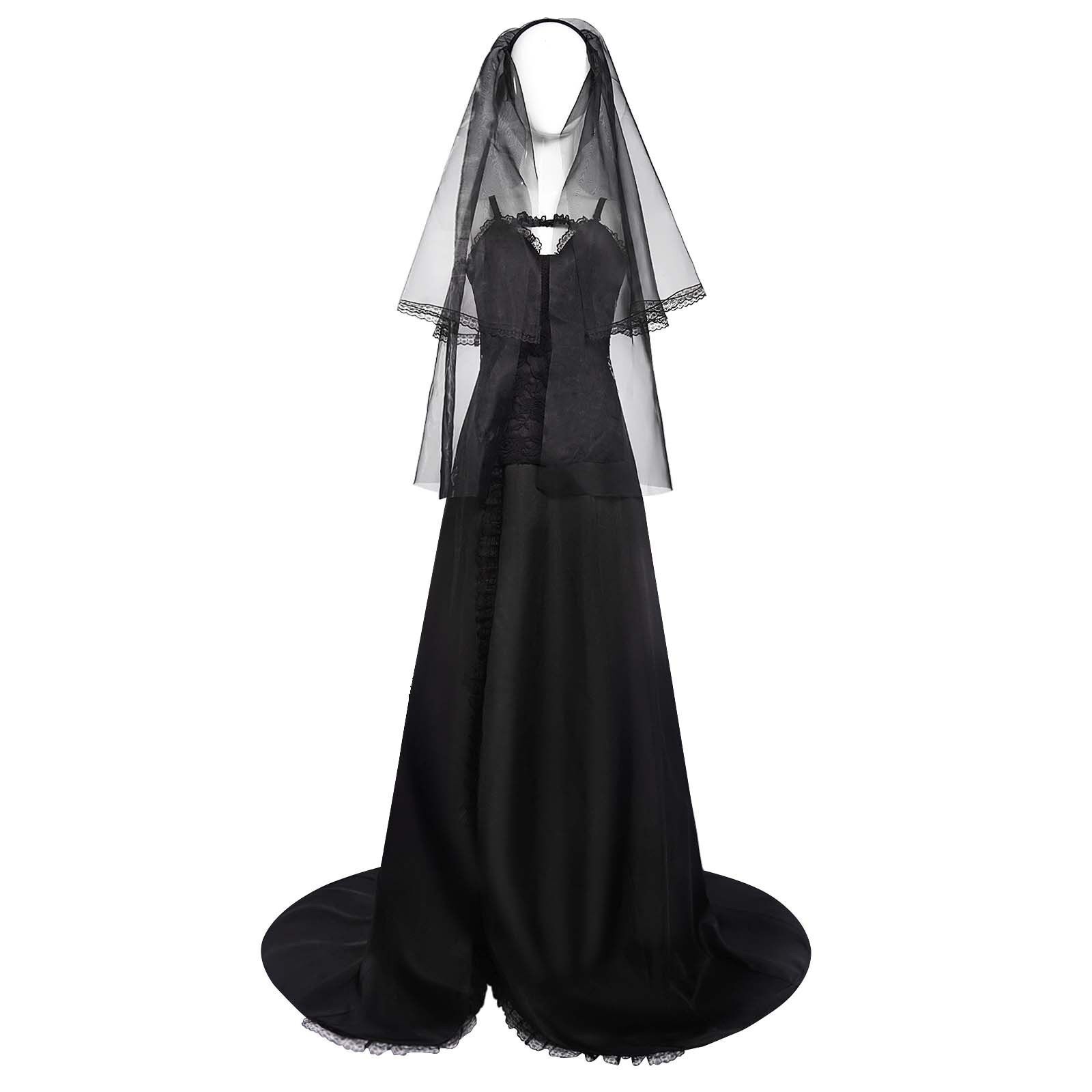 2024新款怪奇大法师cosplay服装女款黑色连衣裙cosplay表演服
