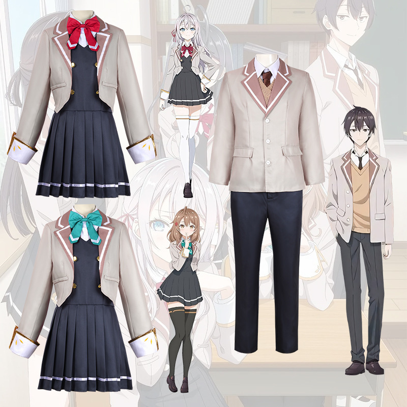 不时轻声地以俄语遮羞的邻座艾莉同学cos服玛莉亚cosplay校服套装