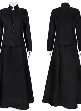 阴间大法师LydiaCosplay万圣节女式黑色连衣裙甲壳虫汁服装套装