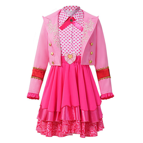 电影后裔5cos服粉色制服连衣裙套装舞台表演服跨境源头