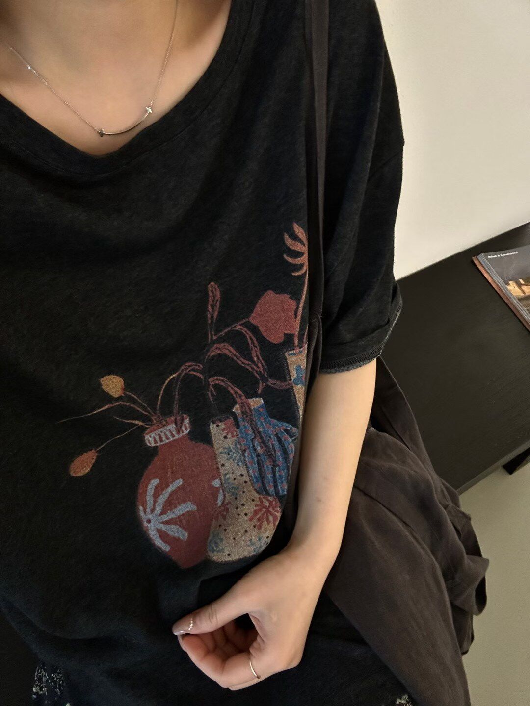 欧洲站2026夏季新款欧货时尚圆领宽松百搭印花短袖T恤上衣女潮