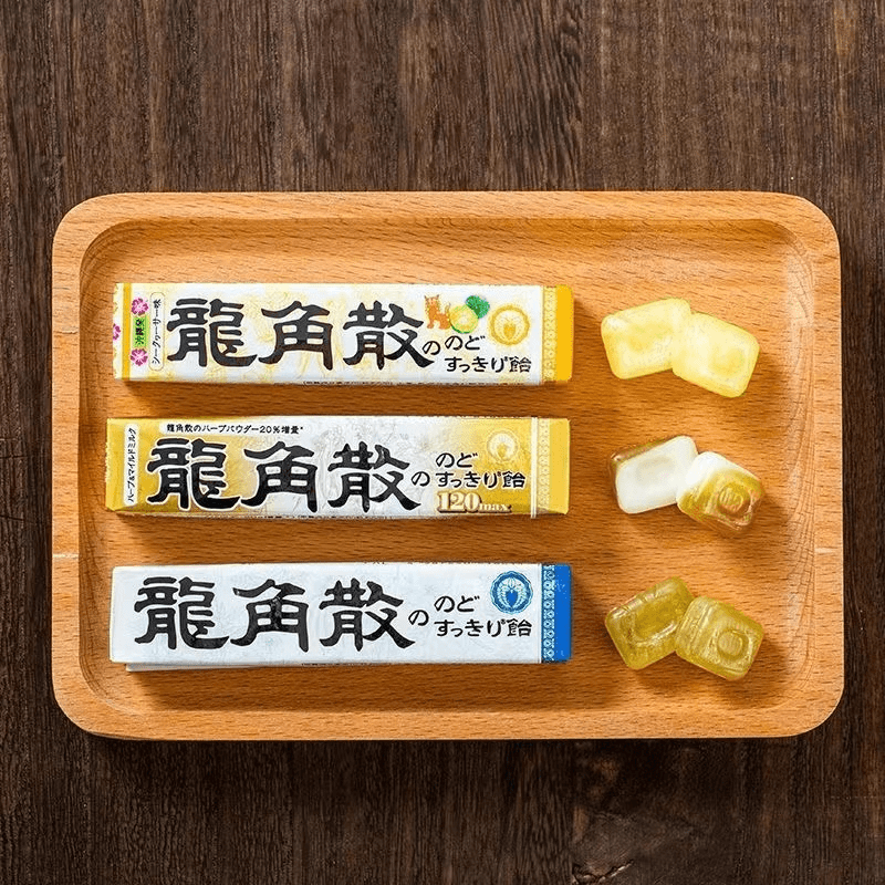 日本原装进口龙角散润喉糖果零食护嗓子教师礼物演唱会原味薄荷糖