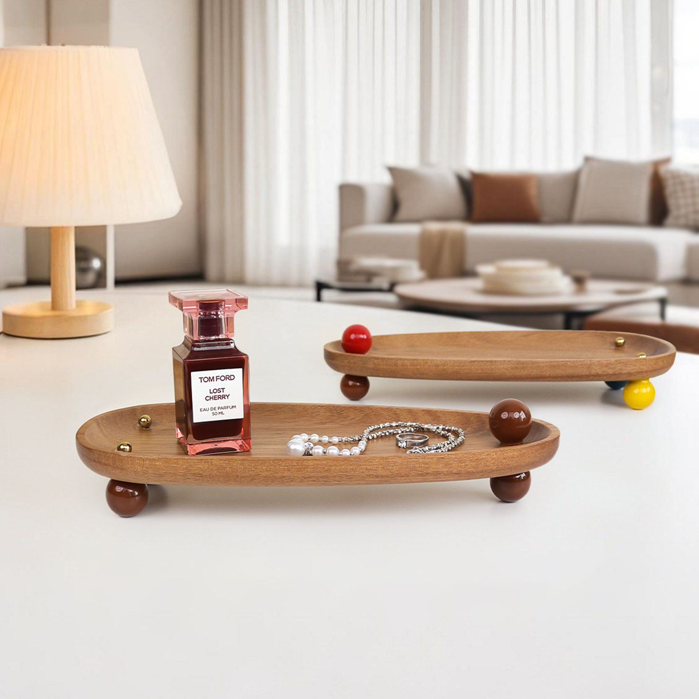 ins风覆古木质首饰盘家用香薰托 托盘桌面收纳盘置物架收纳层架子,收纳整理,首饰架,淘宝优惠券,粉丝福利购,淘宝优惠卷