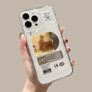 15经典 周杰伦新适用歌17pro周边13歌词jay16硅胶套xs同款 14promax透明12高级xsmax专辑新款