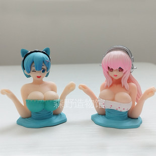 二次元可动少女摆件动漫风桌面公仔动态摇摆模型创意车载装饰礼物
