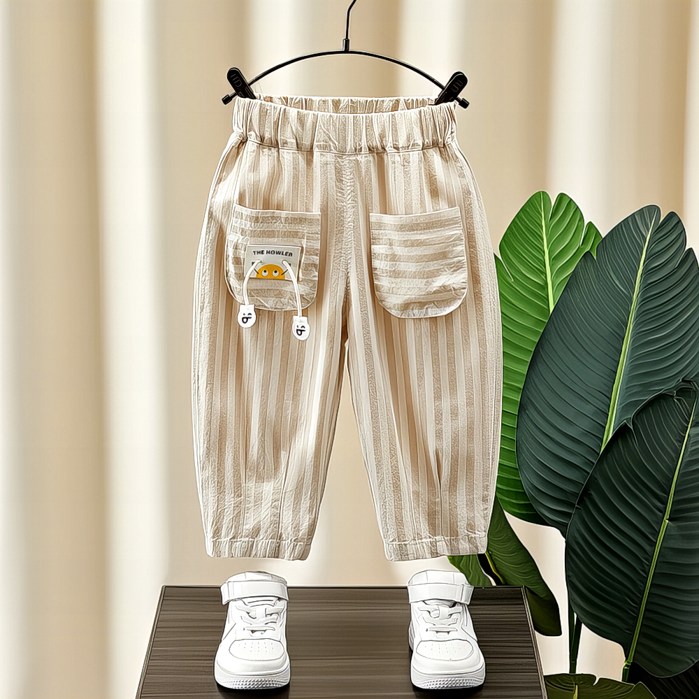 孩夏天儿童装防蚊男童裤子薄款小男裤夏季2025新款夏装男宝宝长裤