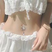 肚脐钉假贴假无需穿孔贴 饰品 水晶钻无洞肚脐环女性感舞肚皮眼装