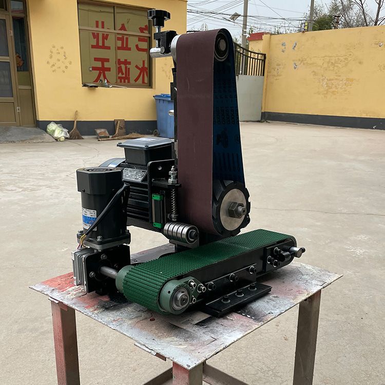 小型平面抛光机台式除锈拉丝去毛刺打磨机木板金属板全自动砂带机