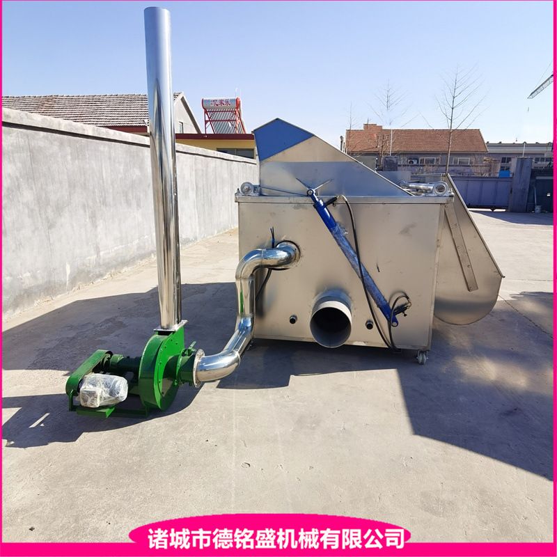 带燃烧管道的鸡肚鸡皮鸡爪子电炸锅 生物颗粒虎皮凤爪油炸机
