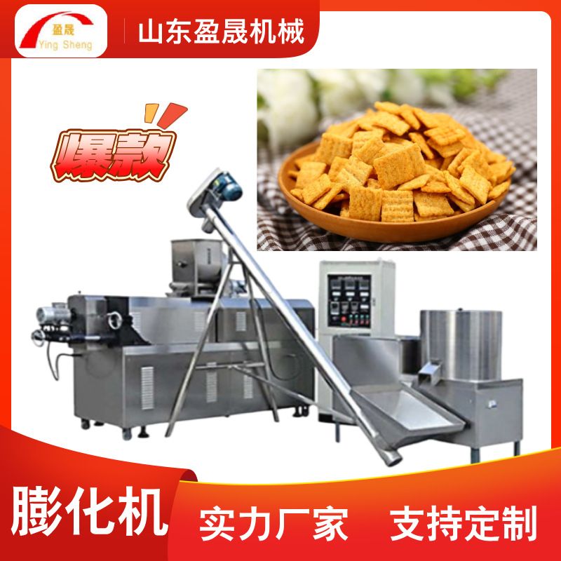 油炸食品生产线 小型锅巴膨化机 小麻花膨化机 双螺杆膨化机配件