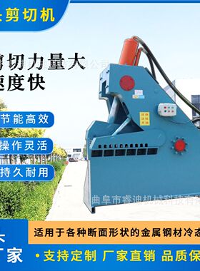 虎头式废铁剪切机废钢筋铝材全自动液压剪切机废旧金属液压剪厂家