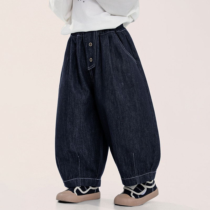 积木城堡男童牛仔裤保色2026春装新款儿童休闲裤中小童春秋裤子,童装/婴儿装/亲子装,裤子,淘宝优惠券,粉丝福利购,淘宝优惠卷