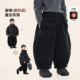 积木城堡男童加绒休闲裤 子 儿童中小童雪尼尔加厚裤 2025冬装 新款