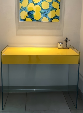 意大利GLAS同款柜子Float玄关靠墙置物柜床头柜玻璃储物柜艺术柜