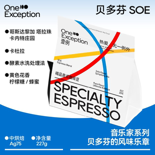 壹例 贝多芬SOE哥斯达黎加音乐家系列酵素水洗精品意式浓缩咖啡豆