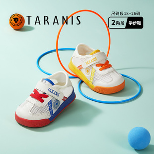泰兰尼斯夏季 网面透气防滑软底男女宝宝稳步机能鞋 婴童学步鞋 新款