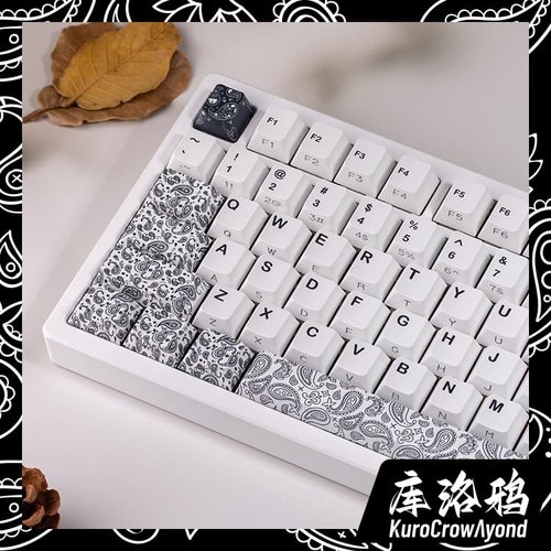 KCA库洛鸦腰果花侧刻透光键帽