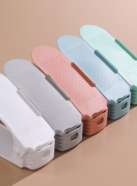 双层鞋架托鞋子收纳网红两层双层鞋托架家用可调节支撑架塑料鞋架