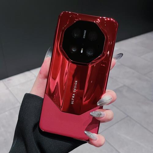 纳帕皮纹适用70RS非凡大师手机壳新款电镀镜面80rs/60rs高级感80pro/70pro/60pro奢华商务保护套