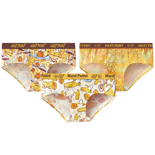 麦左内裤女士粉色抗菌纯棉裆可爱卡通女生2026新款透气三角短裤头