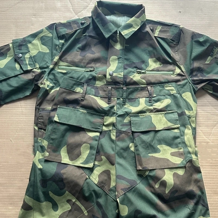 正规库存87老式迷彩服带屁兜耐磨大花军衣服套装87老款迷彩服真品
