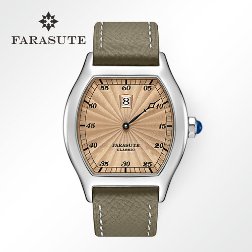 法拉苏蒂超薄酒桶形简约复古男士