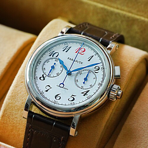 法拉苏蒂ST19机芯红12计时机械表