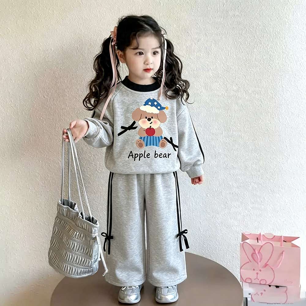 女童卫衣套装运动装春秋款儿童装