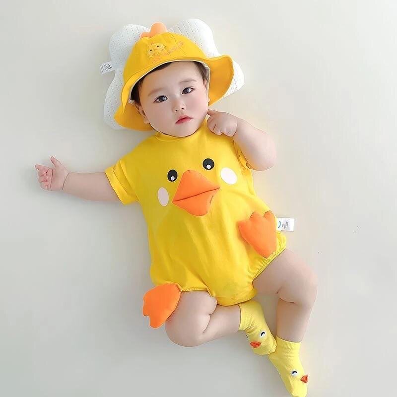 婴儿夏季包屁衣服短袖男女宝宝