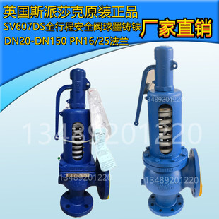 原装正品斯派莎克SV607DS全行程法兰安全阀PN16/25 DN20-DN150