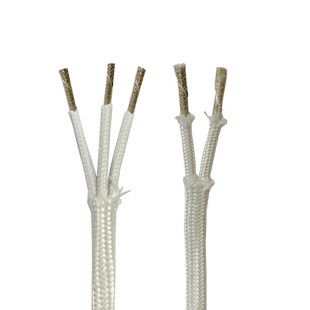 多芯云母耐高温编织线500度纯铜2 3 4 芯耐火云母编织高温电缆线