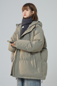XZ409-1-MY02-P118 连帽棉衣棉袄宽松大码加厚棉服外套（控158）图片
