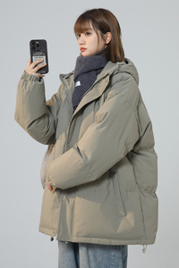 XZ409-1-MY02-P118 连帽棉衣棉袄宽松大码加厚棉服外套（控158）图片