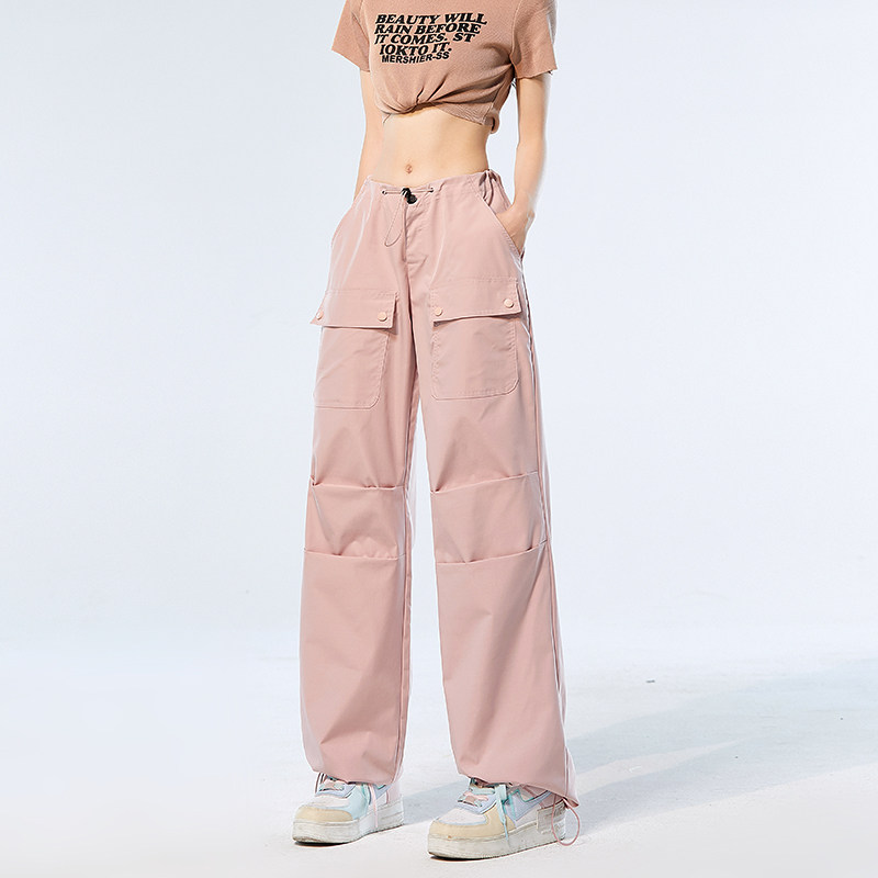 XZ409-1-K685-P60抖音品质速干面料薄款工装裤宽松休闲裤（控78,女装休闲裤,星座1514
