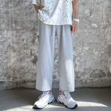 XZ409-1-K468-P40夏季棉麻休闲裤宽松顺滑垂感九分裤（控55），男装休闲裤，星座1514