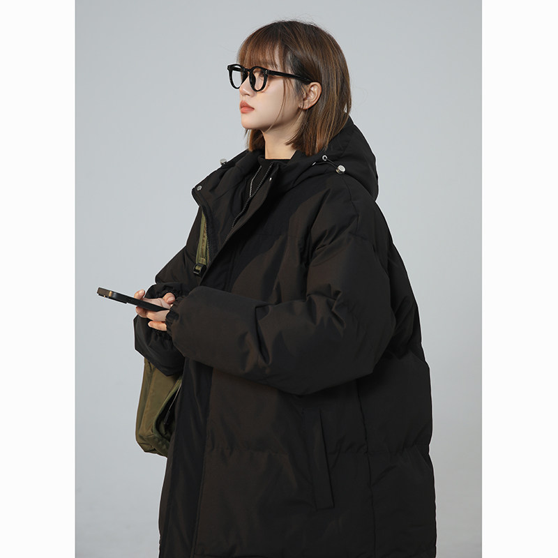 XZ409-1-MY02-P118 连帽棉衣棉袄宽松大码加厚棉服外套（控158）图片